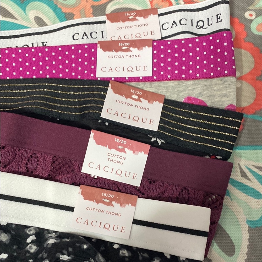 Cacique Black and Gray Panties Intimates Collection